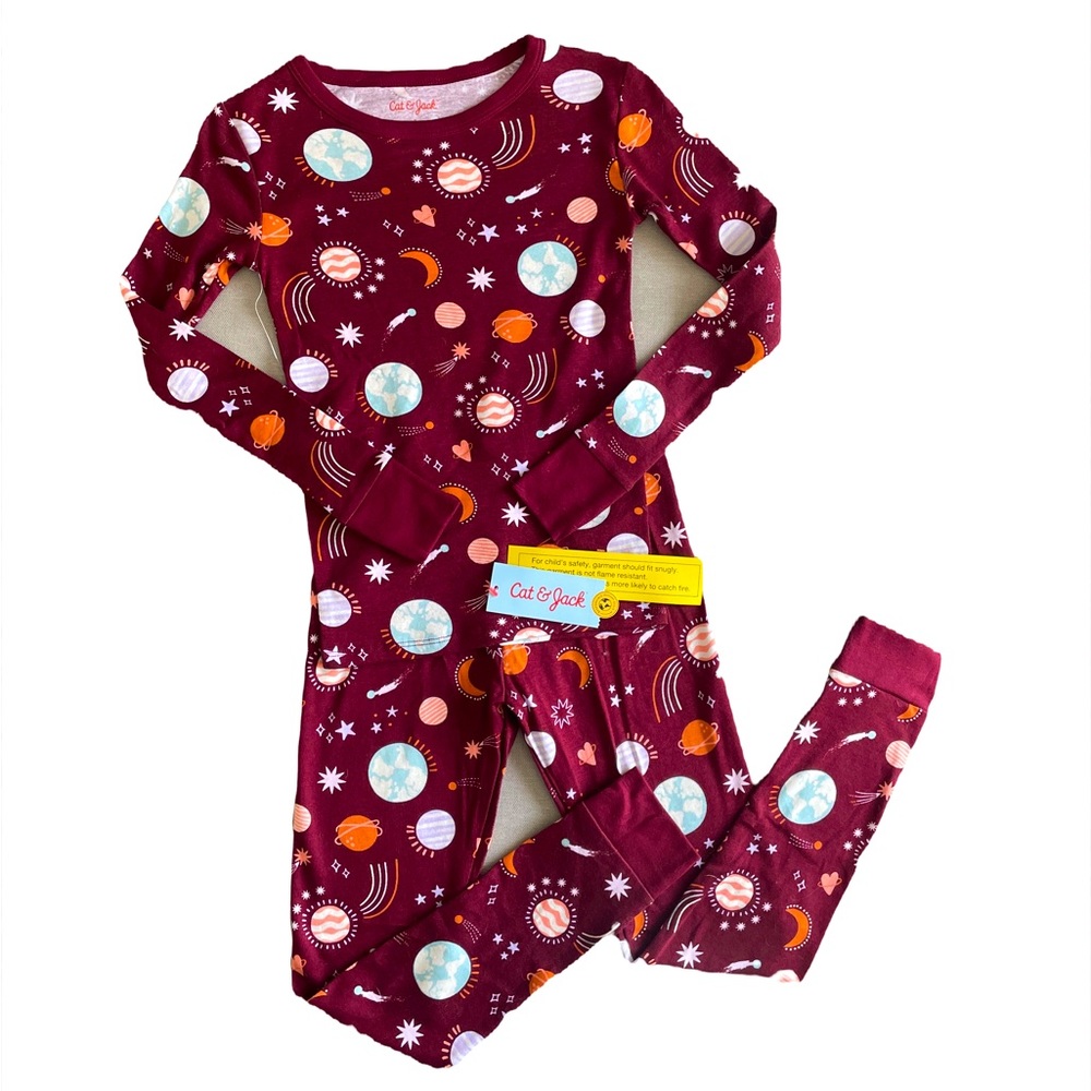Girls' 2pc Space Pajama Set